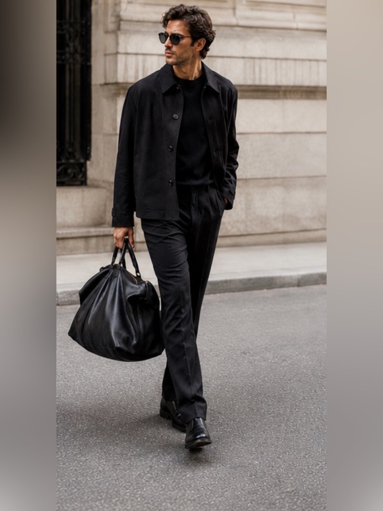 Alexander Wang Other - Alexander Wang Oversized Black Pebbled Leather Weekender Travel Tote Bag Minimal